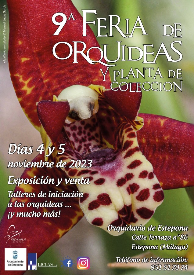 El Parque Botánico Orquidario de Estepona acogerá la celebración de la IX Feria de Orquídeas y Plantas de Colección