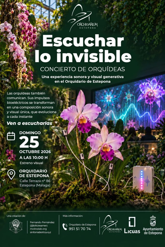El Orquidario de Estepona presenta el primer concierto con Orquídeas que se realiza en España