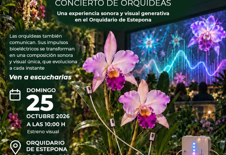 El Orquidario de Estepona presenta el primer concierto con Orquídeas que se realiza en España